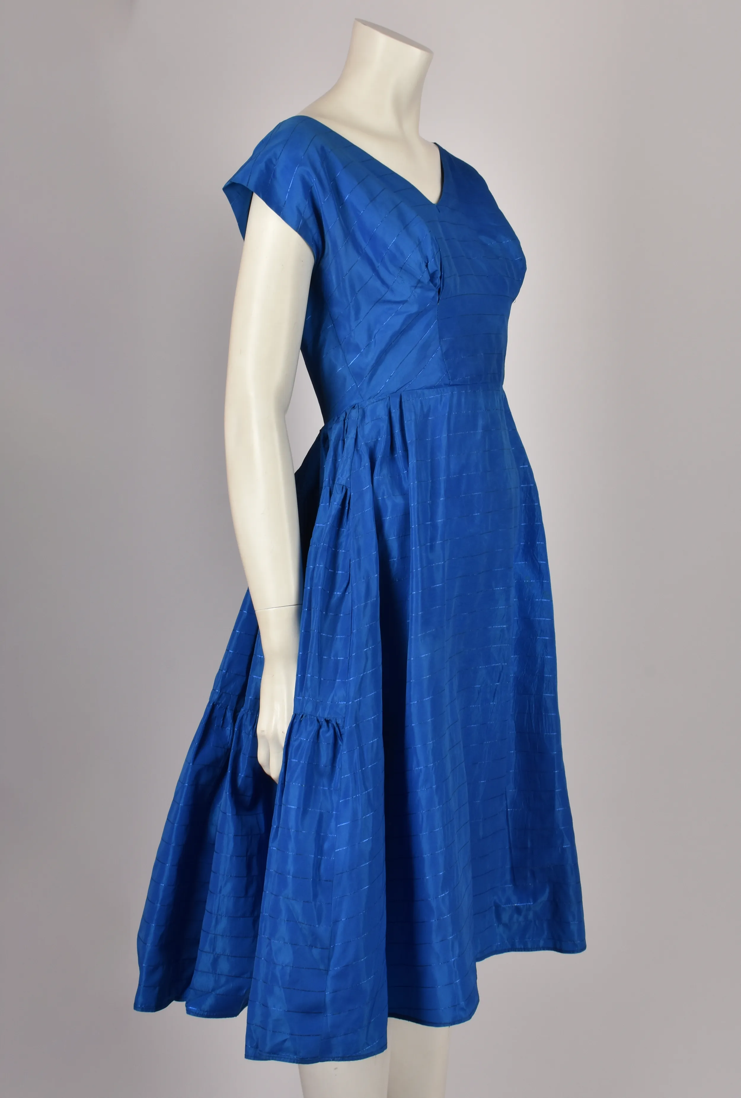 1950s BLUE DRESS AND BOLERO