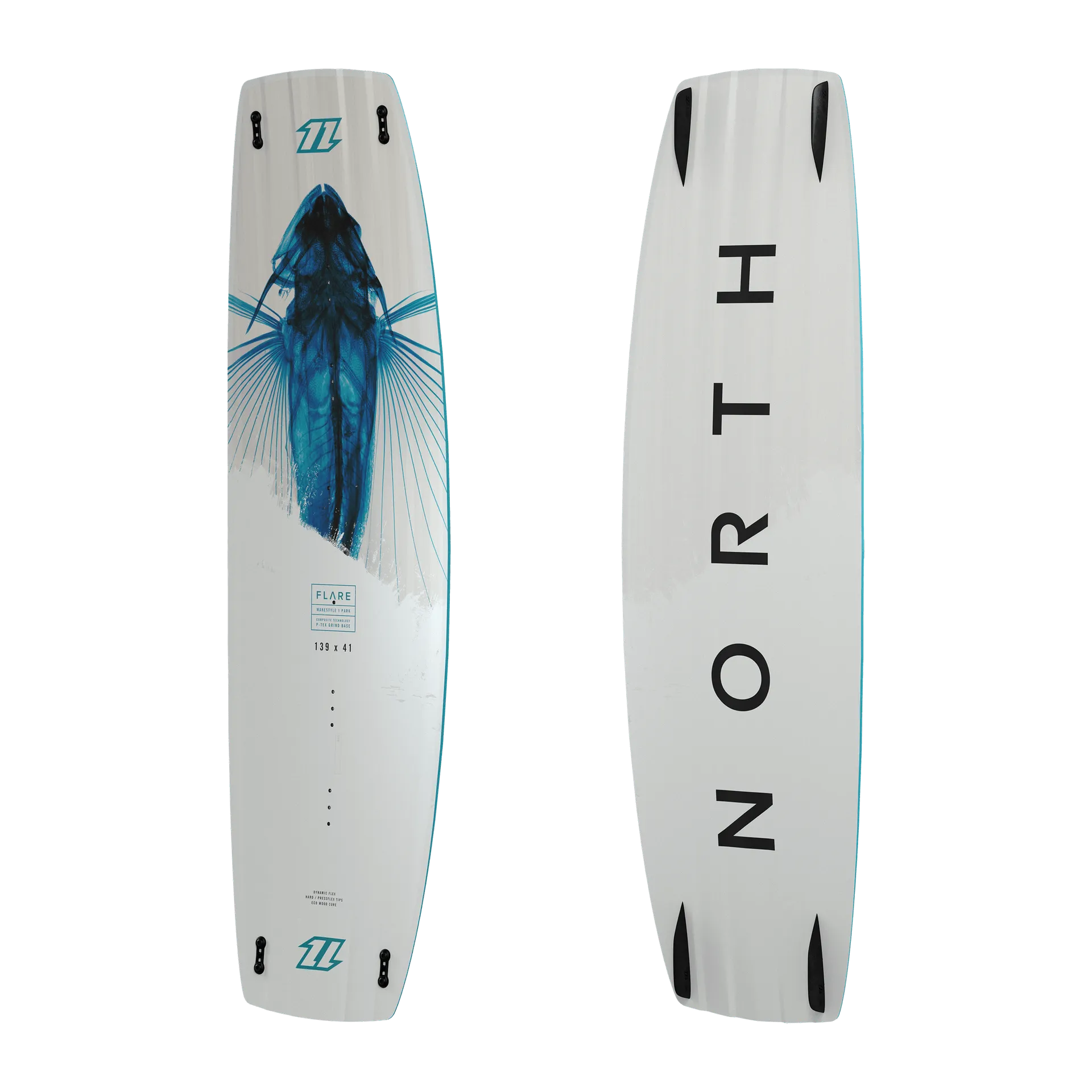 2022 North Flare Kiteboard-White