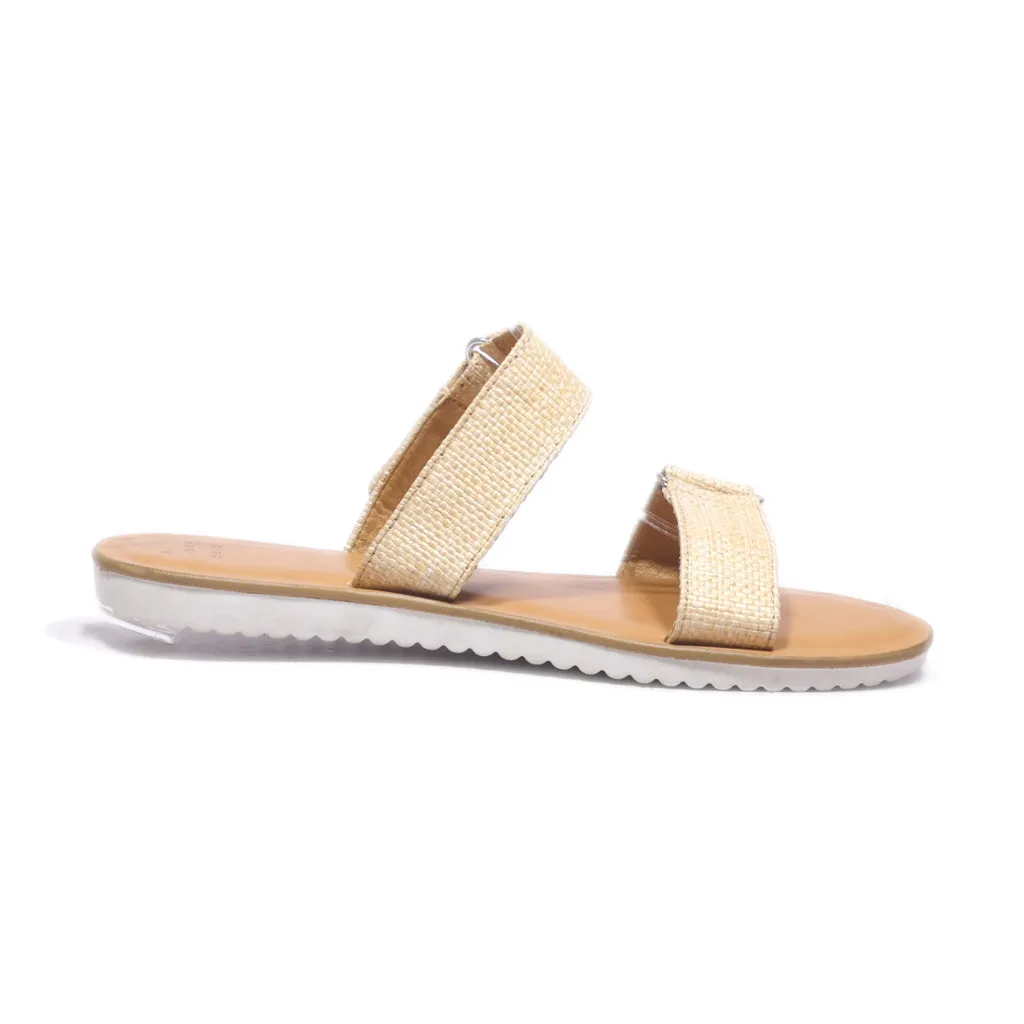 A New Day Flat Sandals Jute Beige Colour For Women