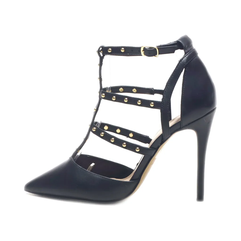 Aldo High-Heel Sandals Leather Black Colour For Women