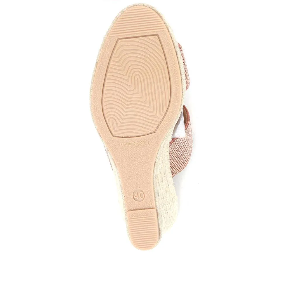 Amabelle Wedge Mule Sandals - AMABELLE / 322 052