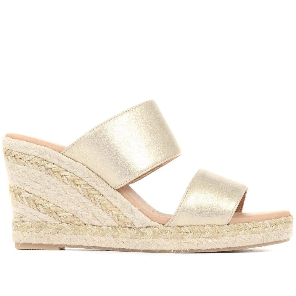 Amabelle Wedge Mule Sandals - AMABELLE / 322 052