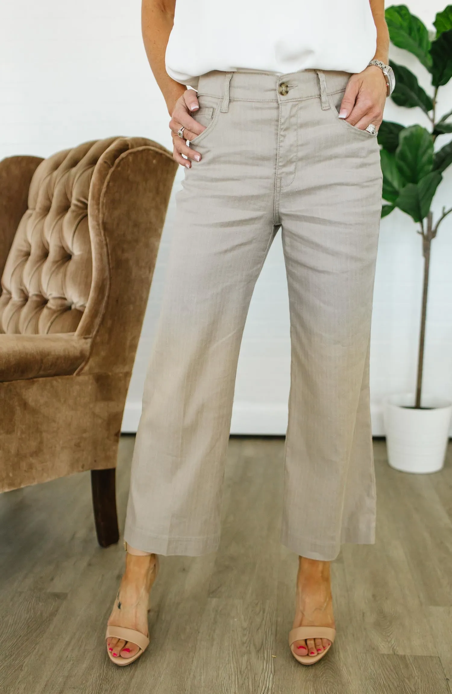 Anabelle Cropped Wide-leg Trouser