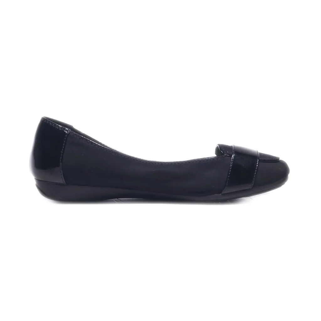 Anne Klein Character Ballerinas Fabric Black Colour For Women