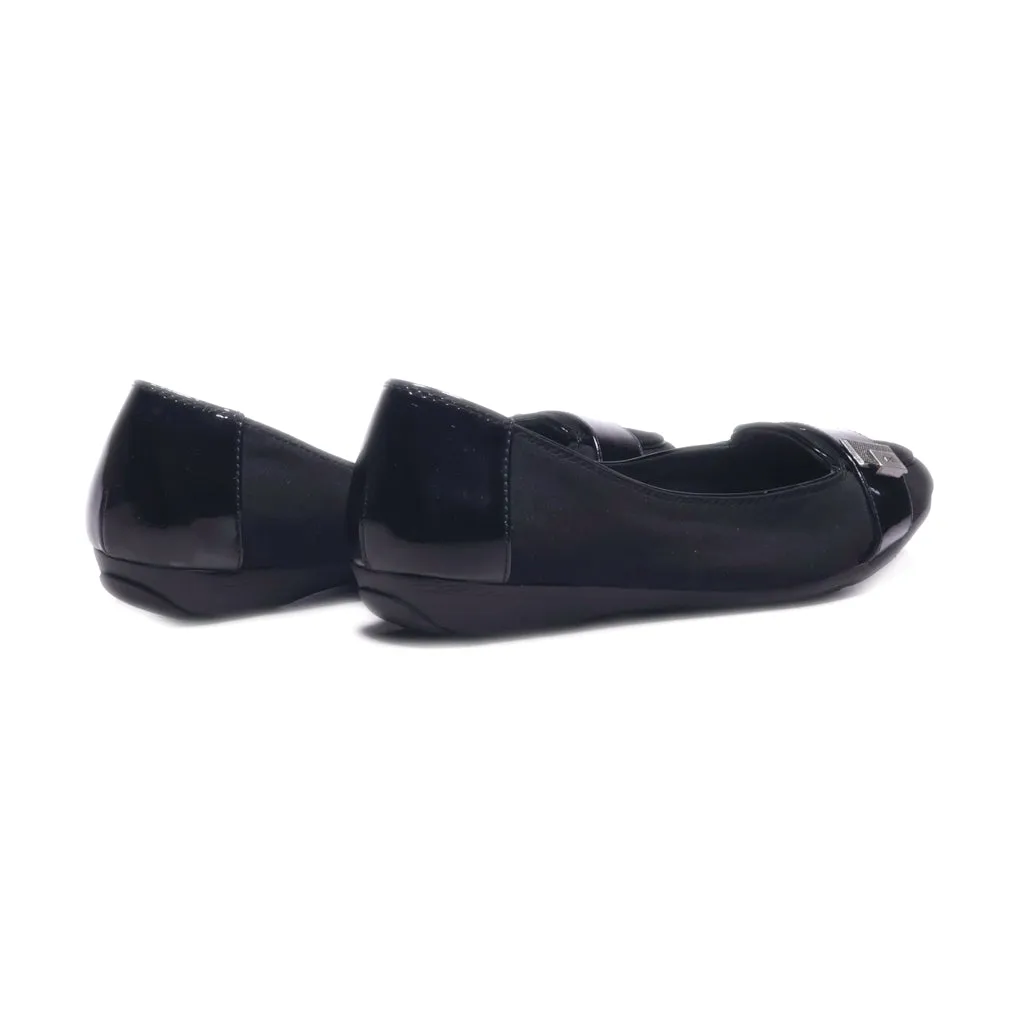 Anne Klein Character Ballerinas Fabric Black Colour For Women