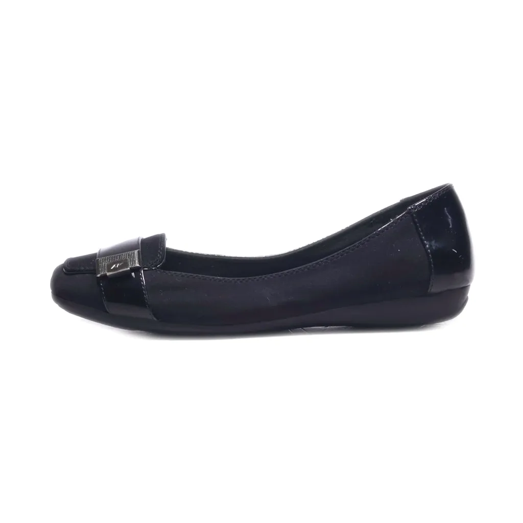 Anne Klein Character Ballerinas Fabric Black Colour For Women