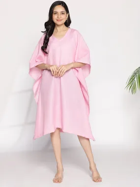 BabyPink CottonSlub LongKaftan