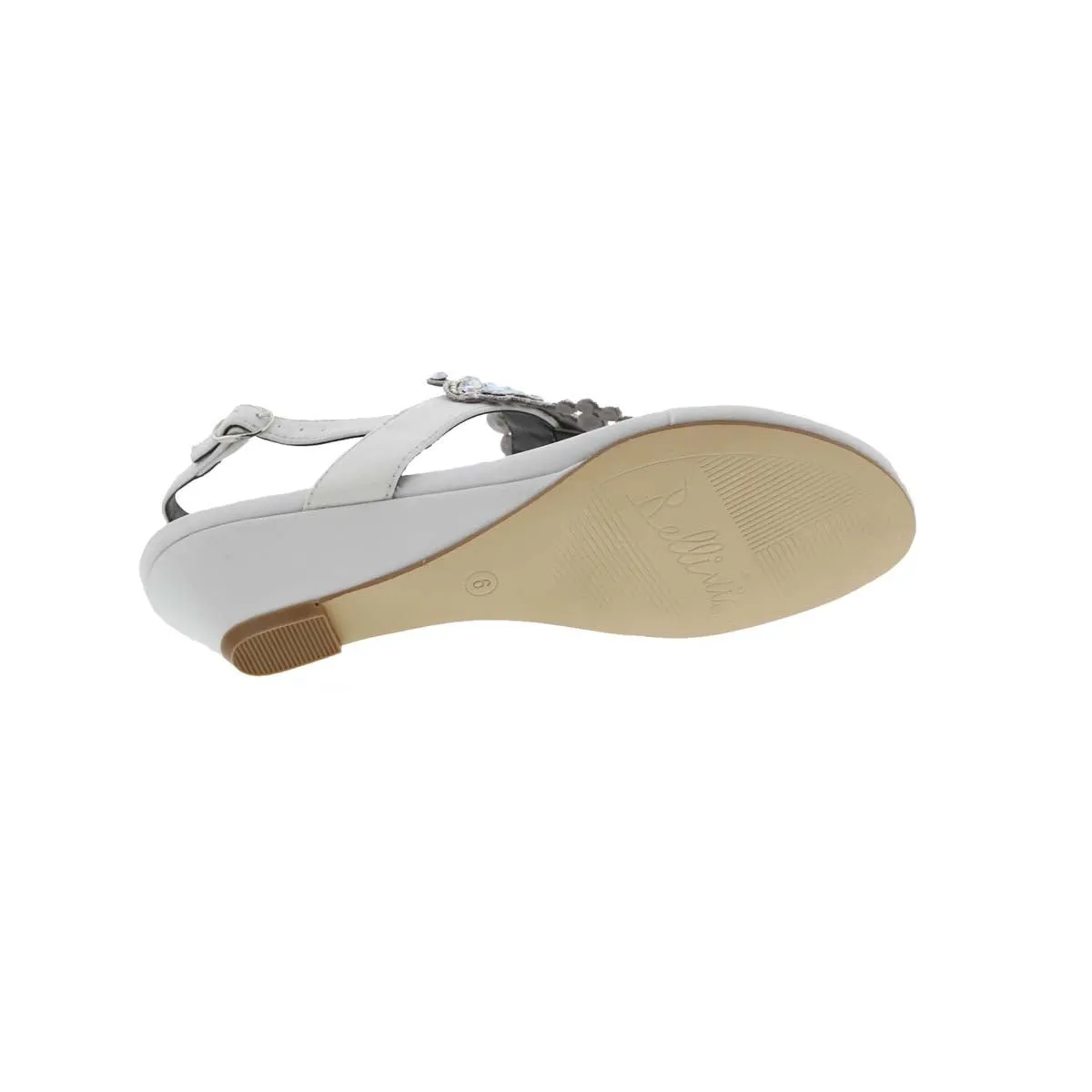 Bellini Loni Women Wedge Sandal In White Textile