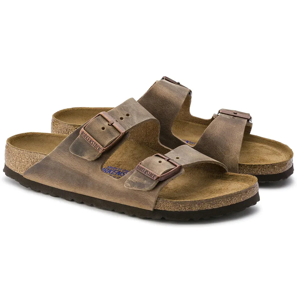 Birkenstock Arizona Soft Footbed Oiled Nubuck Leather Sandals Unisex