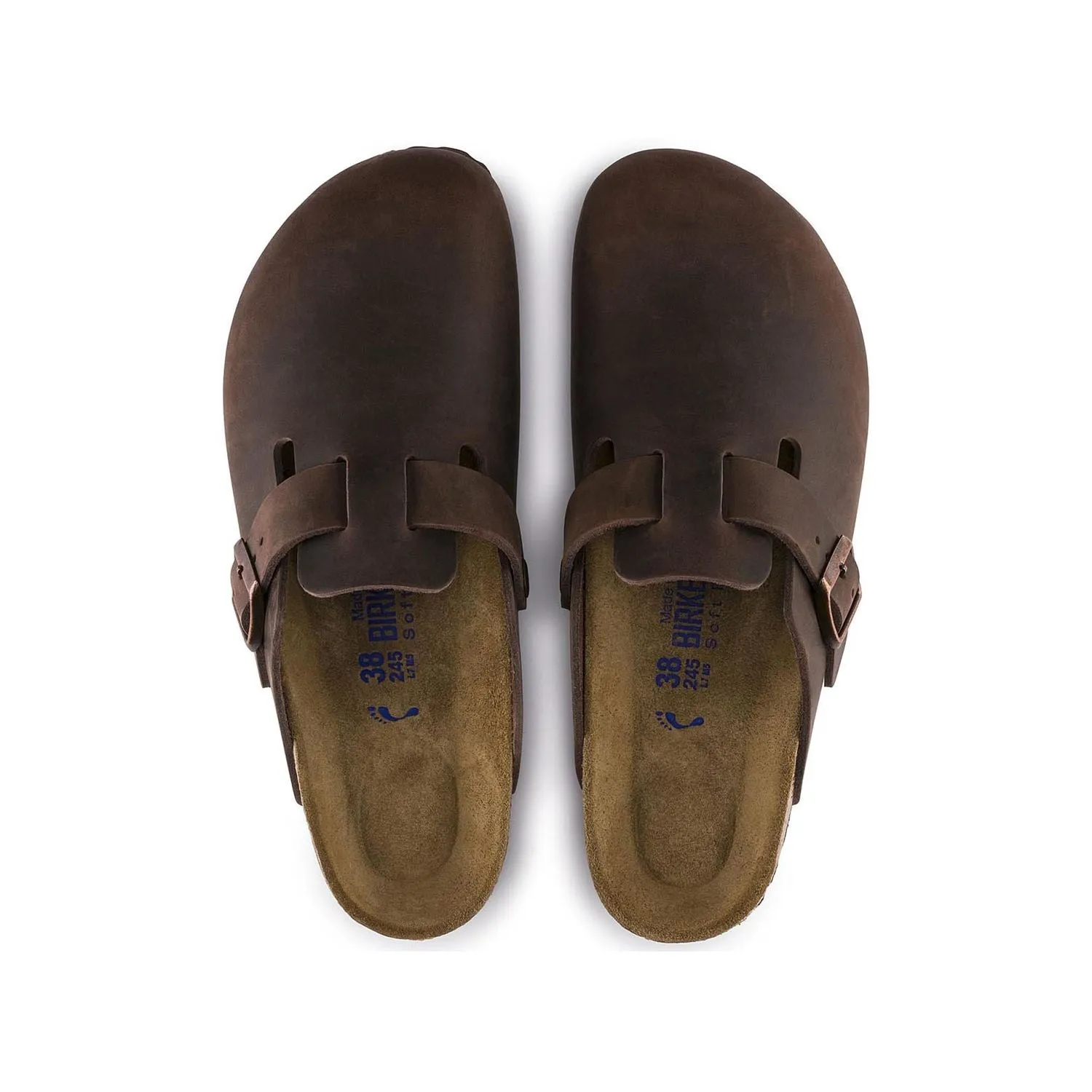 Birkenstock Boston Soft Footbed - Oiled Leather soft footbed - Habana