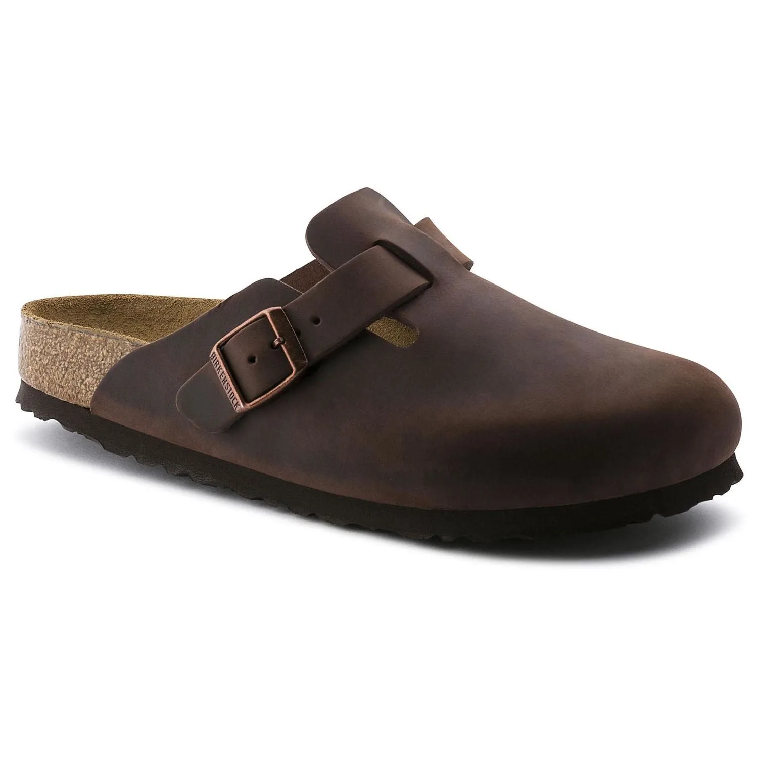 Birkenstock Boston Soft Footbed - Oiled Leather soft footbed - Habana