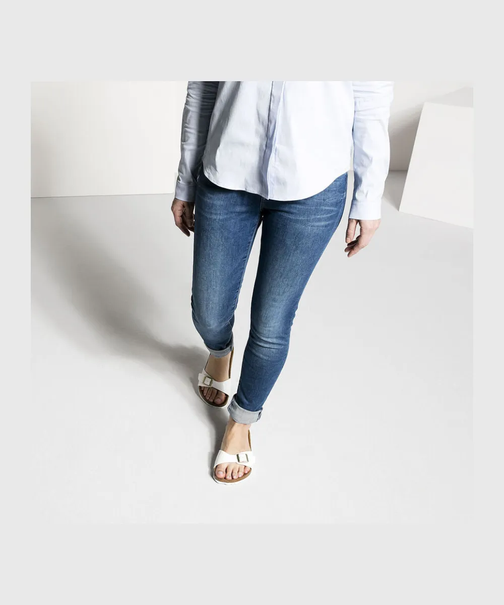 BIRKENSTOCK MADRID NARROW FIT IN WHITE PATENT