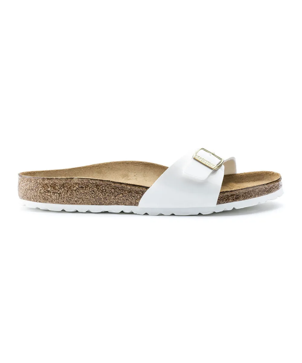 BIRKENSTOCK MADRID NARROW FIT IN WHITE PATENT