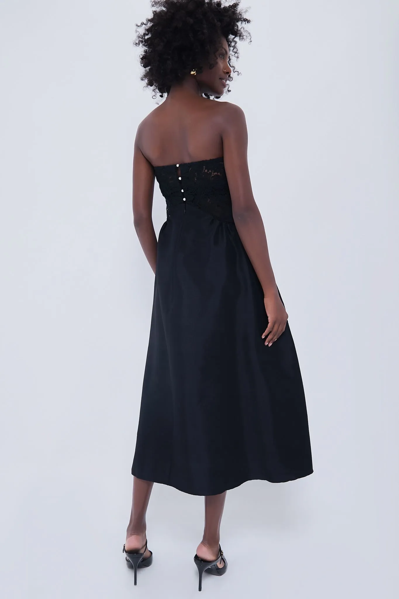 Black Nelida Midi Dress