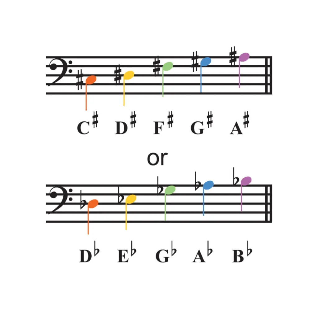 Boomwhackers Bass Chromatic Tuned Set