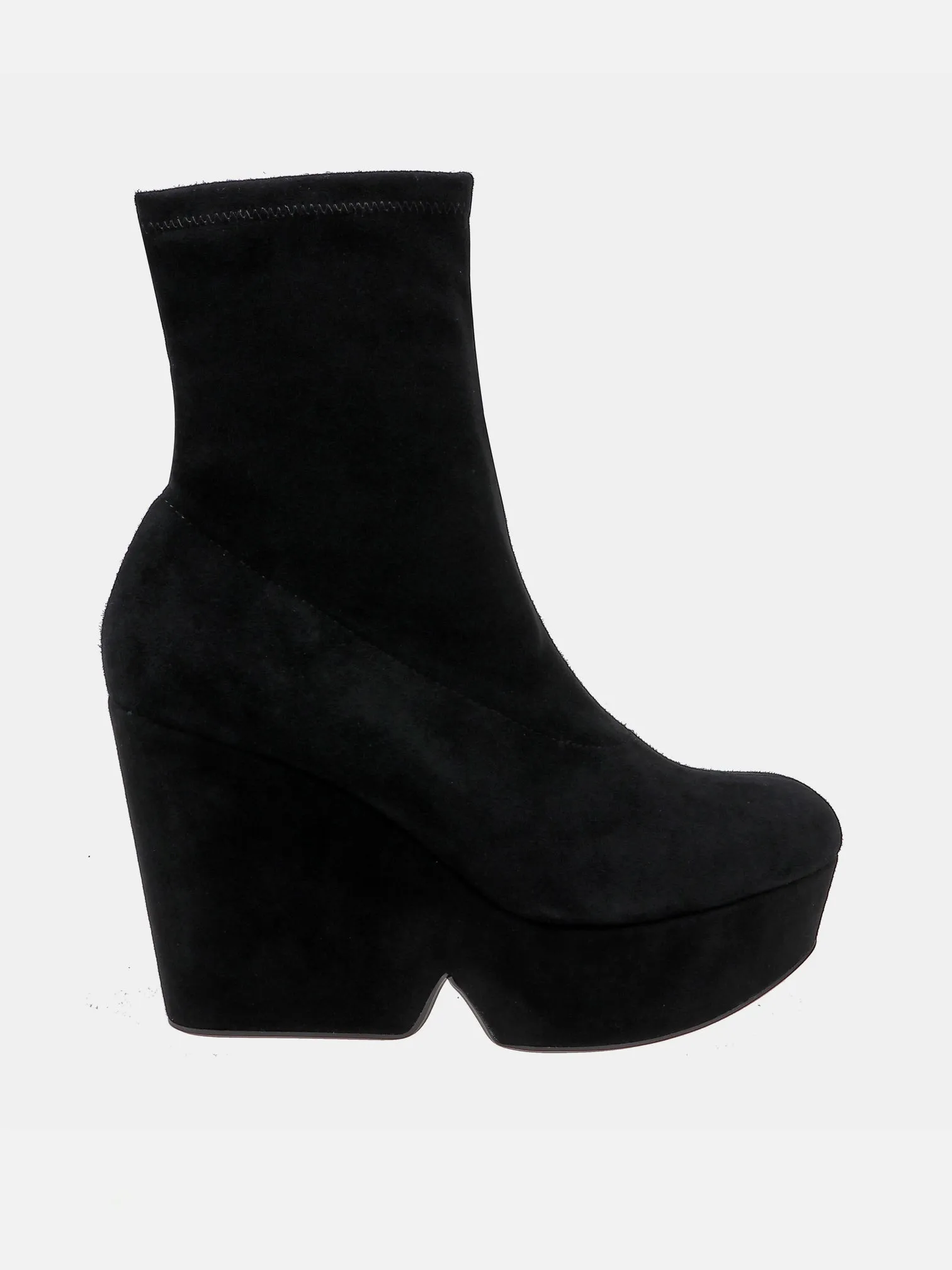 BRENDA, suede stretch black