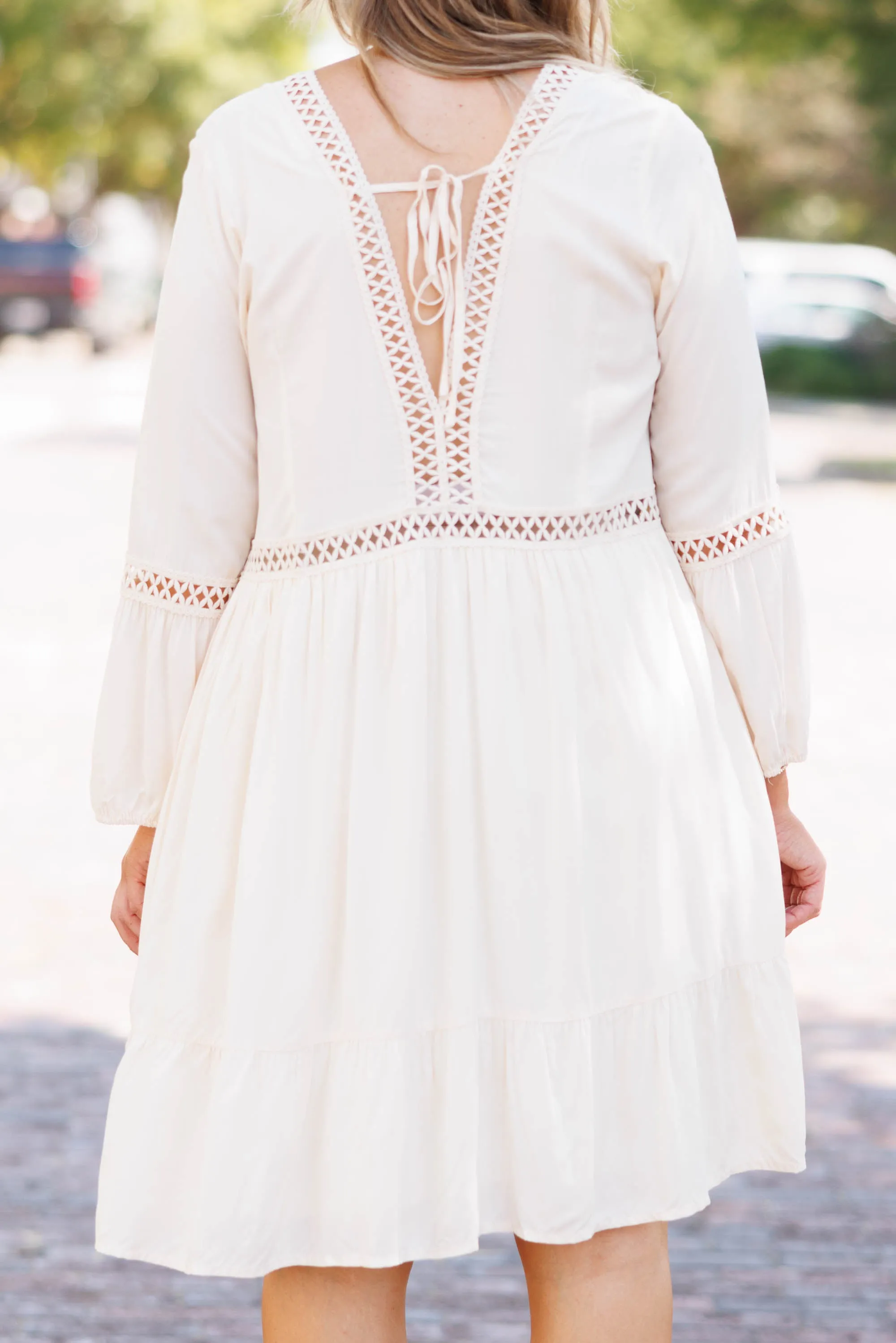 Brighten My Day Dress, Cream