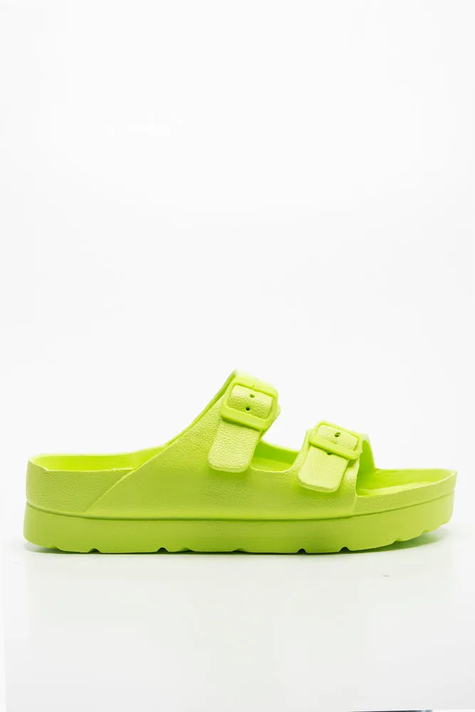 Buckle Sandal Lime