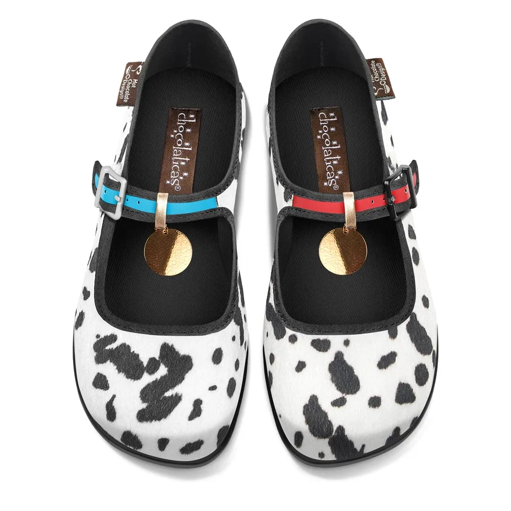 Chocolaticas® Dalmatians Women’s Mary Jane Flat Shoes