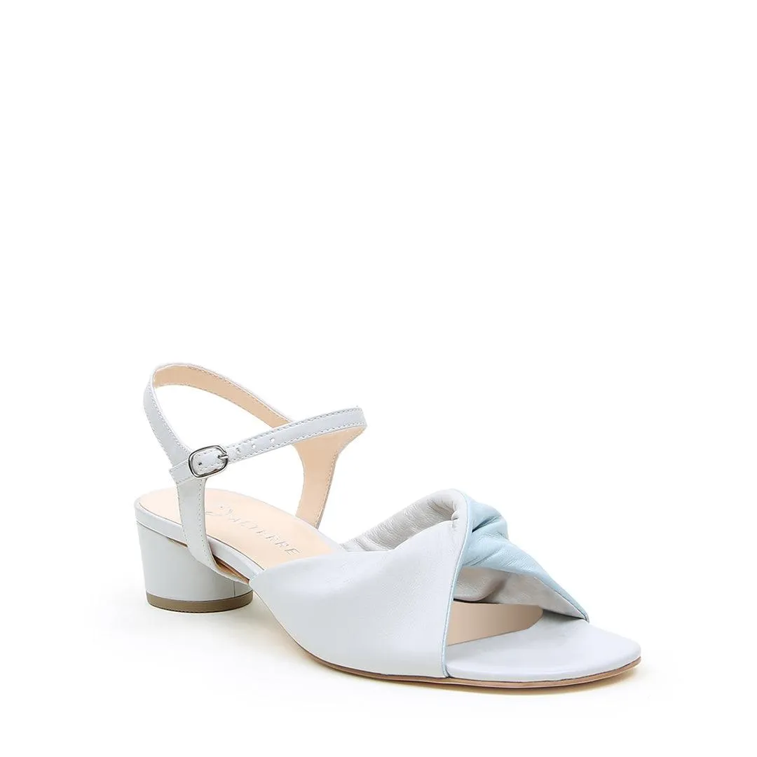 Cloud Grey Lo Twist Sandal   Jackie Strap