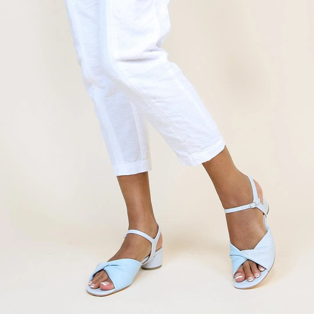 Cloud Grey Lo Twist Sandal   Jackie Strap