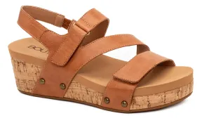 Corkys Ladies Cognac Wedges - Rain Check - 41-0209-COGN-Q