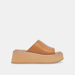 DARCEL SANDALS TAN LEATHER