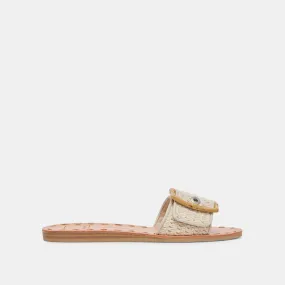 DASA WIDE SANDALS SANDSTONE KNIT