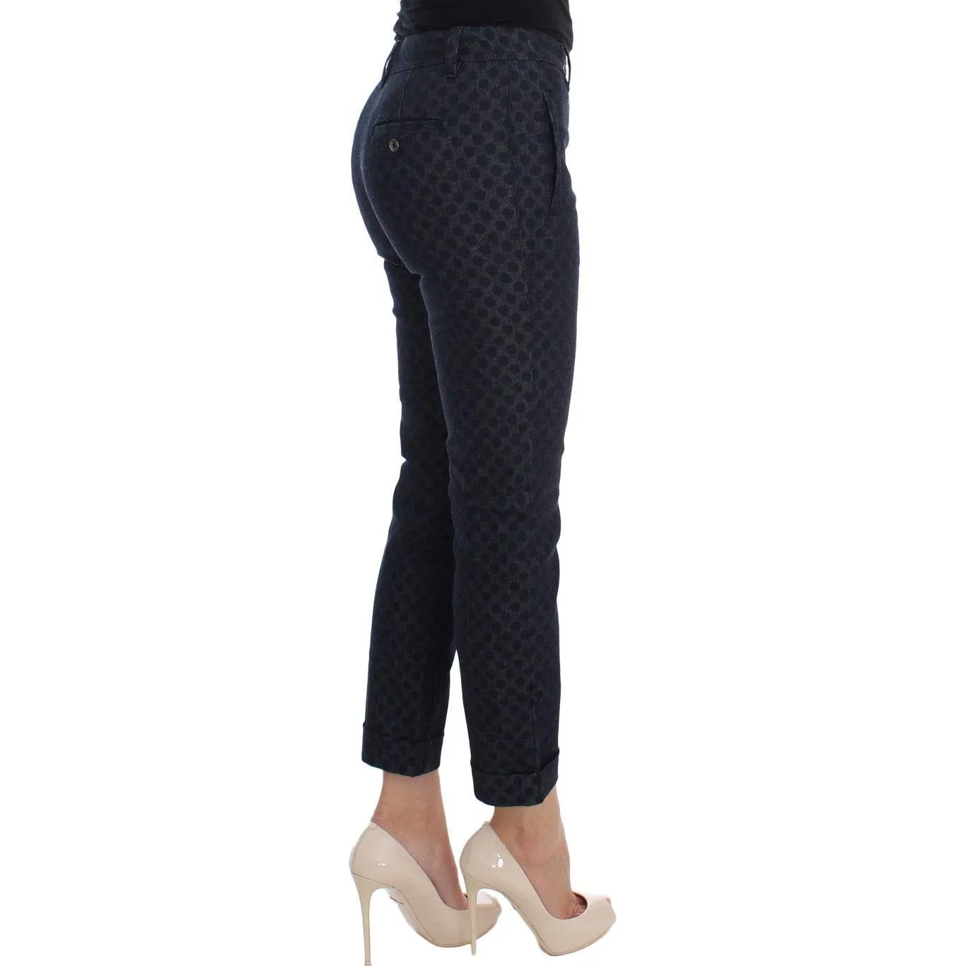 Dolce & Gabbana Chic Polka Dotted Capris Jeans