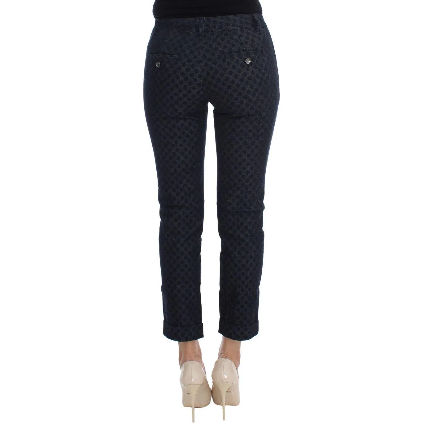 Dolce & Gabbana Chic Polka Dotted Capris Jeans