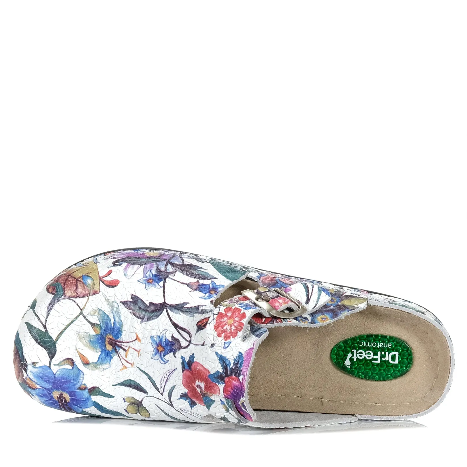 Dr Feet Halley White Floral