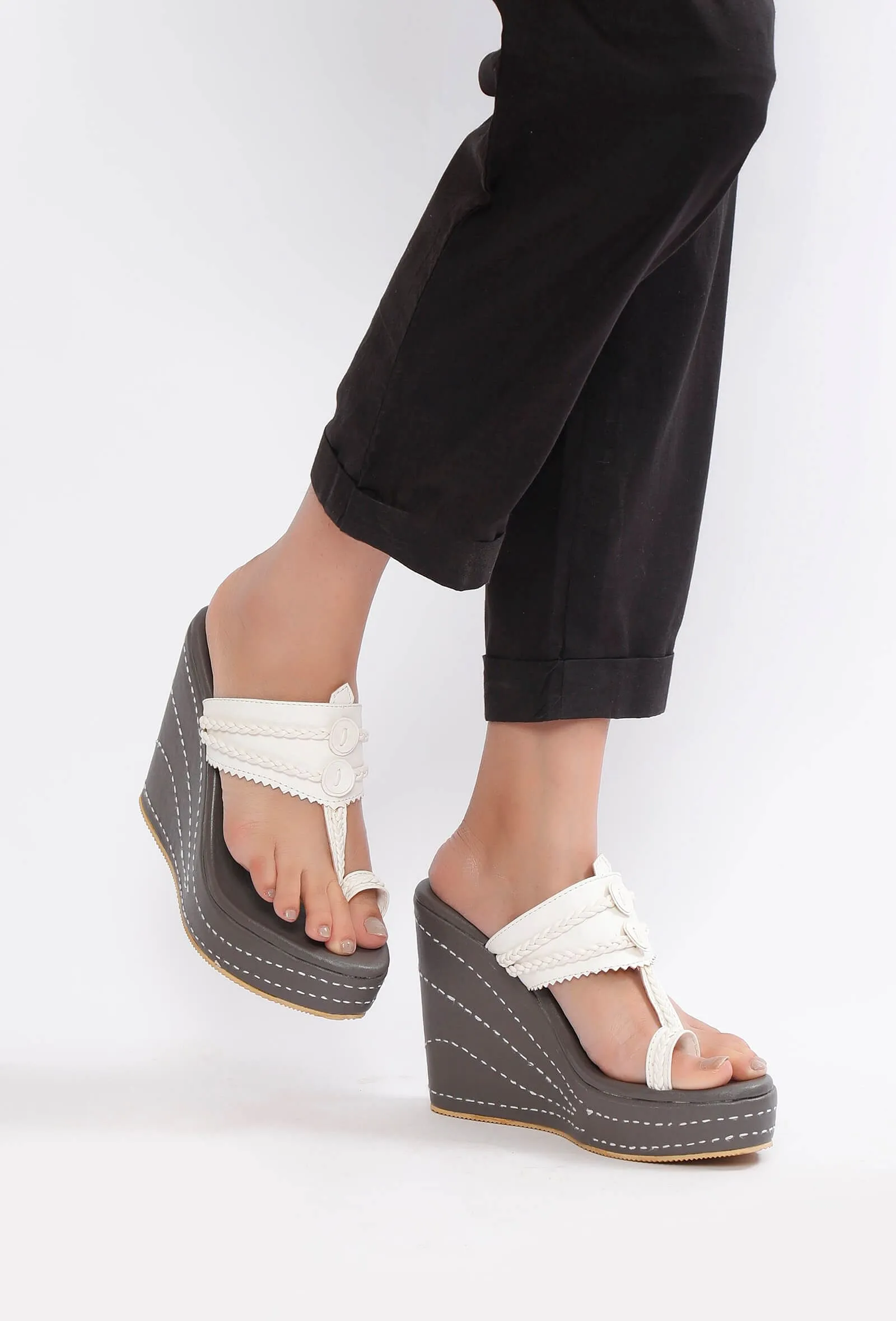 Galaxy Inspired Kolhapuri Inspired Wedges