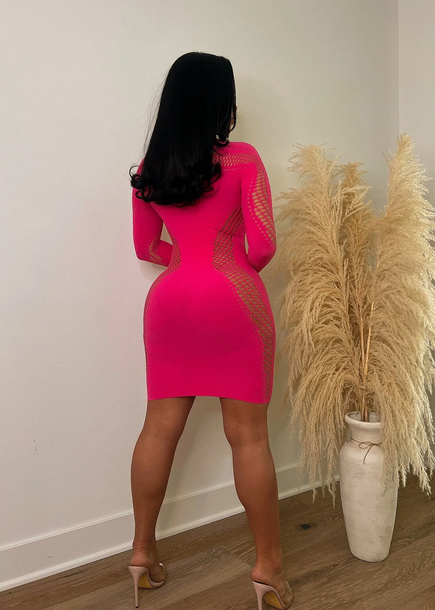 Getting Hotter Mini Dress Pink