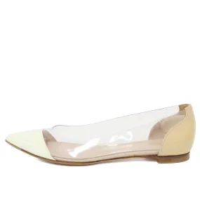 Gianvito Rossi Flats Patent White PVC