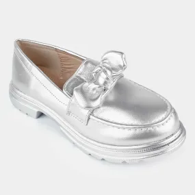 Girls Loafer 35570L-SILVER