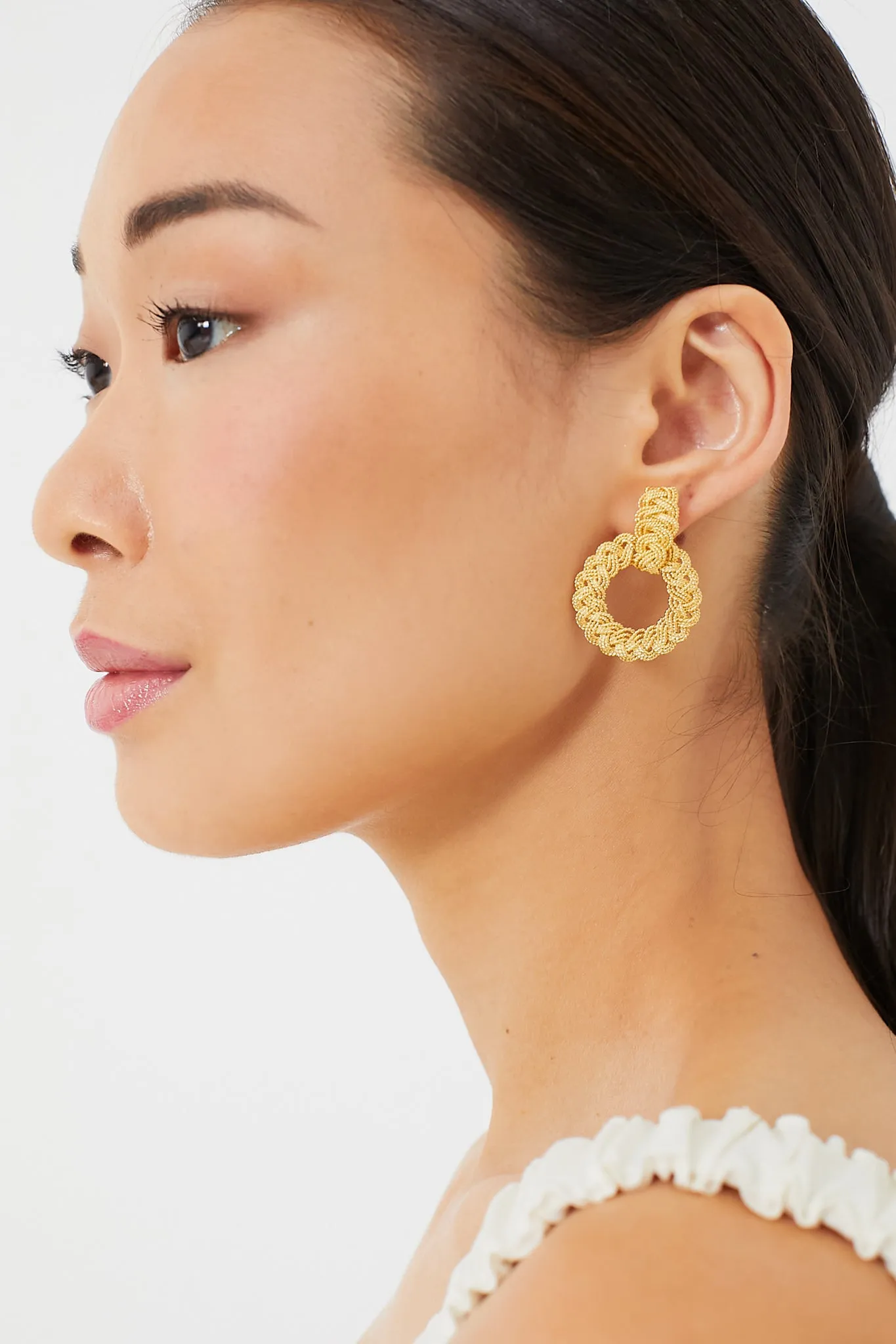 Gold Infinita Mini Earrings