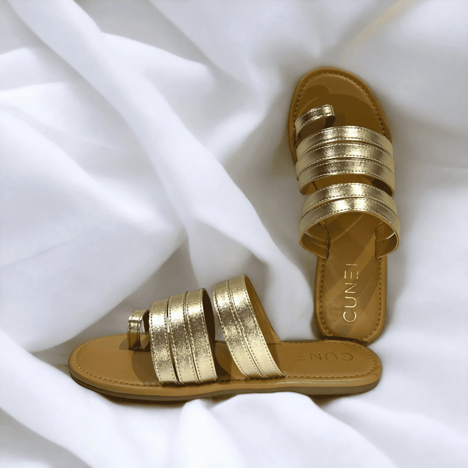 Golden Gladiator Slip Ons