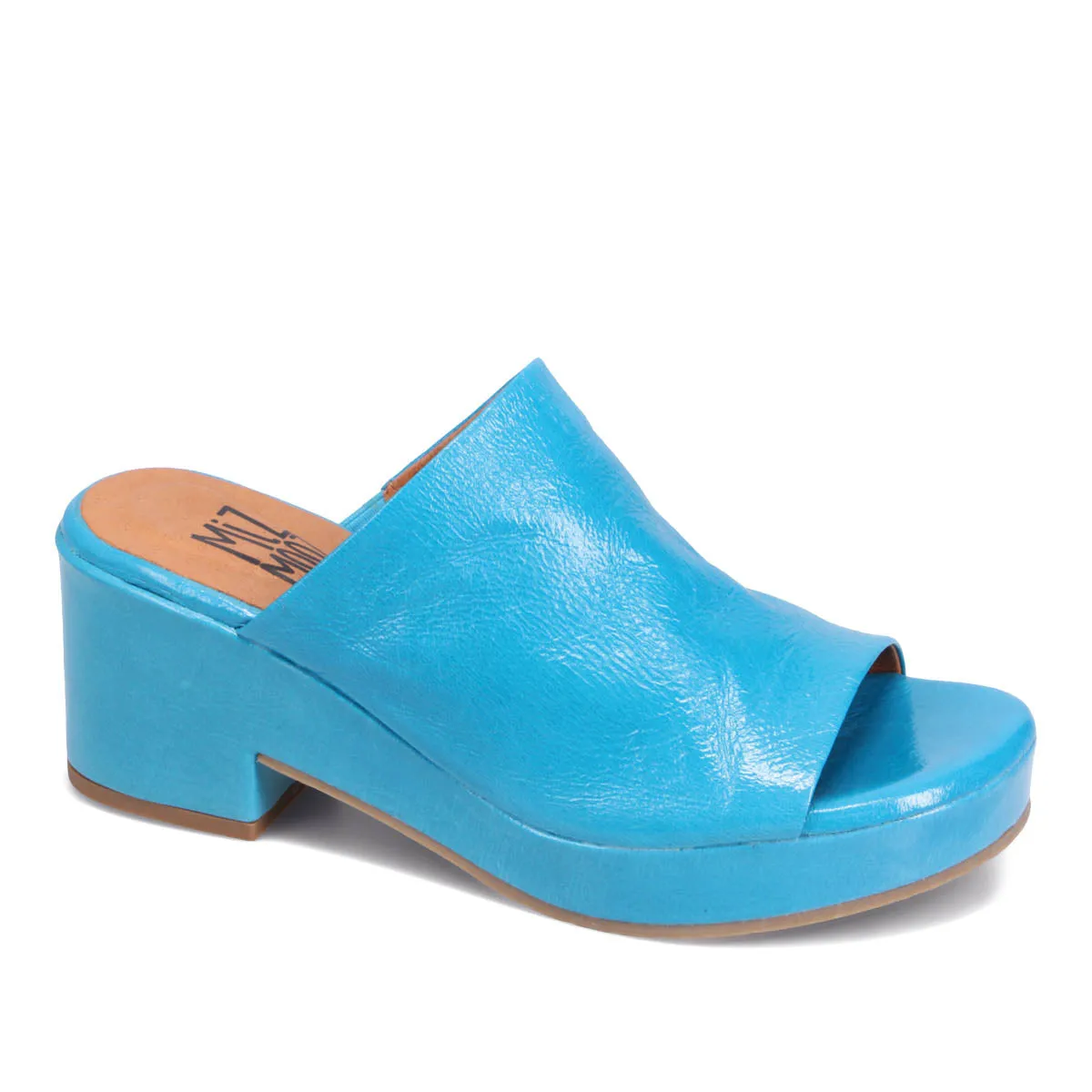 Gwen Patent Heeled Slide