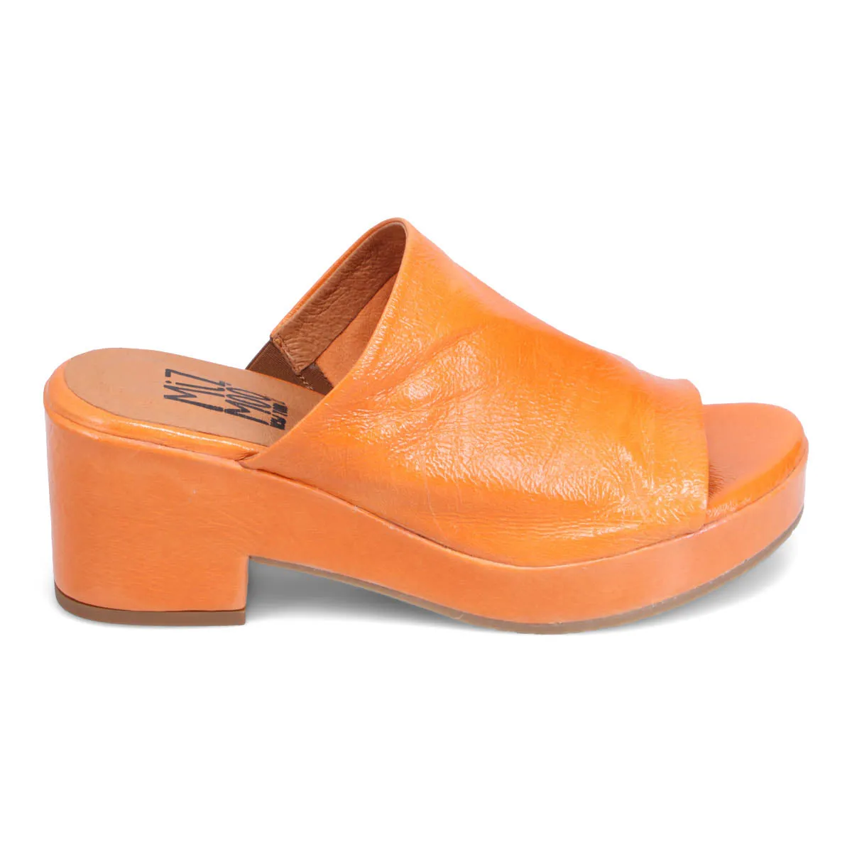 Gwen Patent Heeled Slide