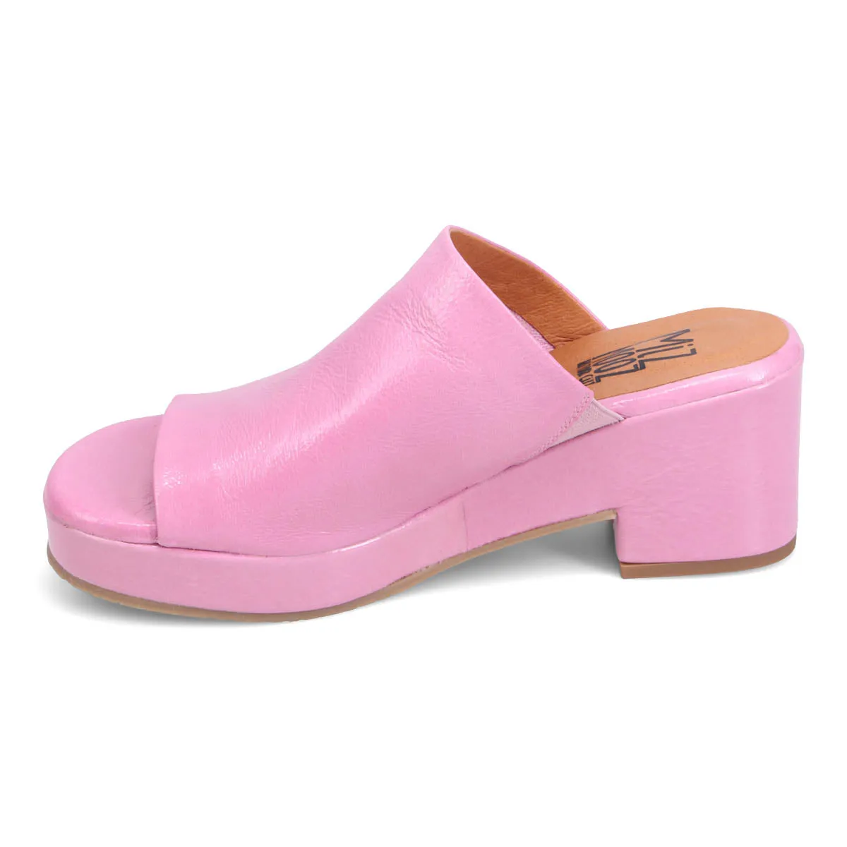 Gwen Patent Heeled Slide