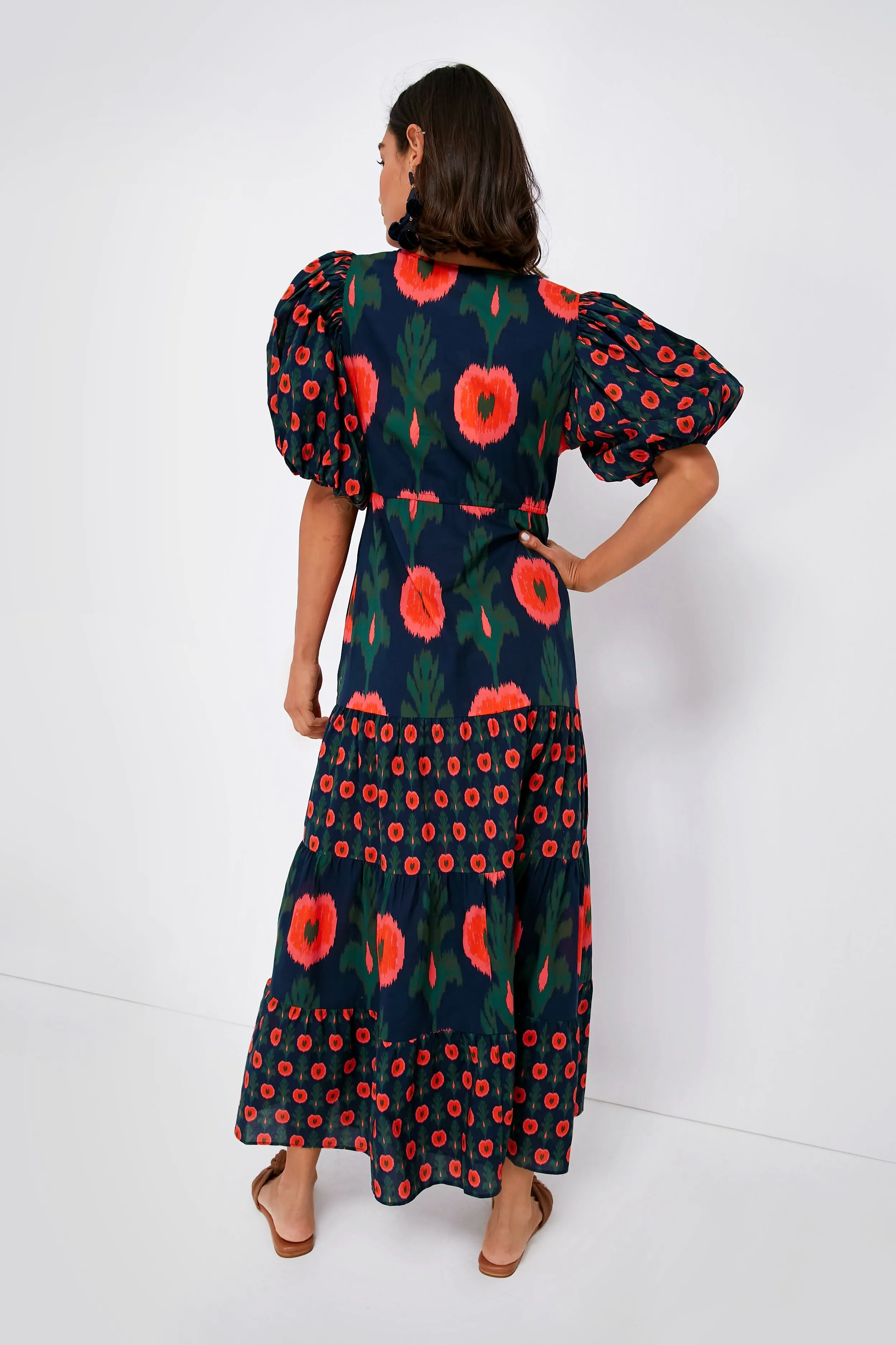 Hanging Flower Midnight Navy Vilette Dress