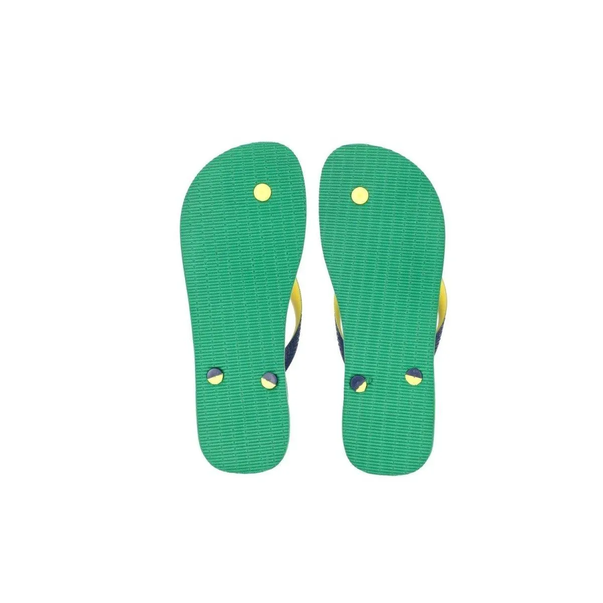 Havaianas Logo Flip Flops Casual Sandals Rubber Green Colour For Men