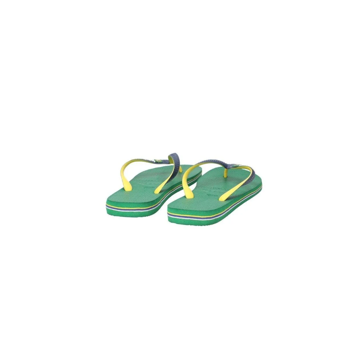 Havaianas Logo Flip Flops Casual Sandals Rubber Green Colour For Men