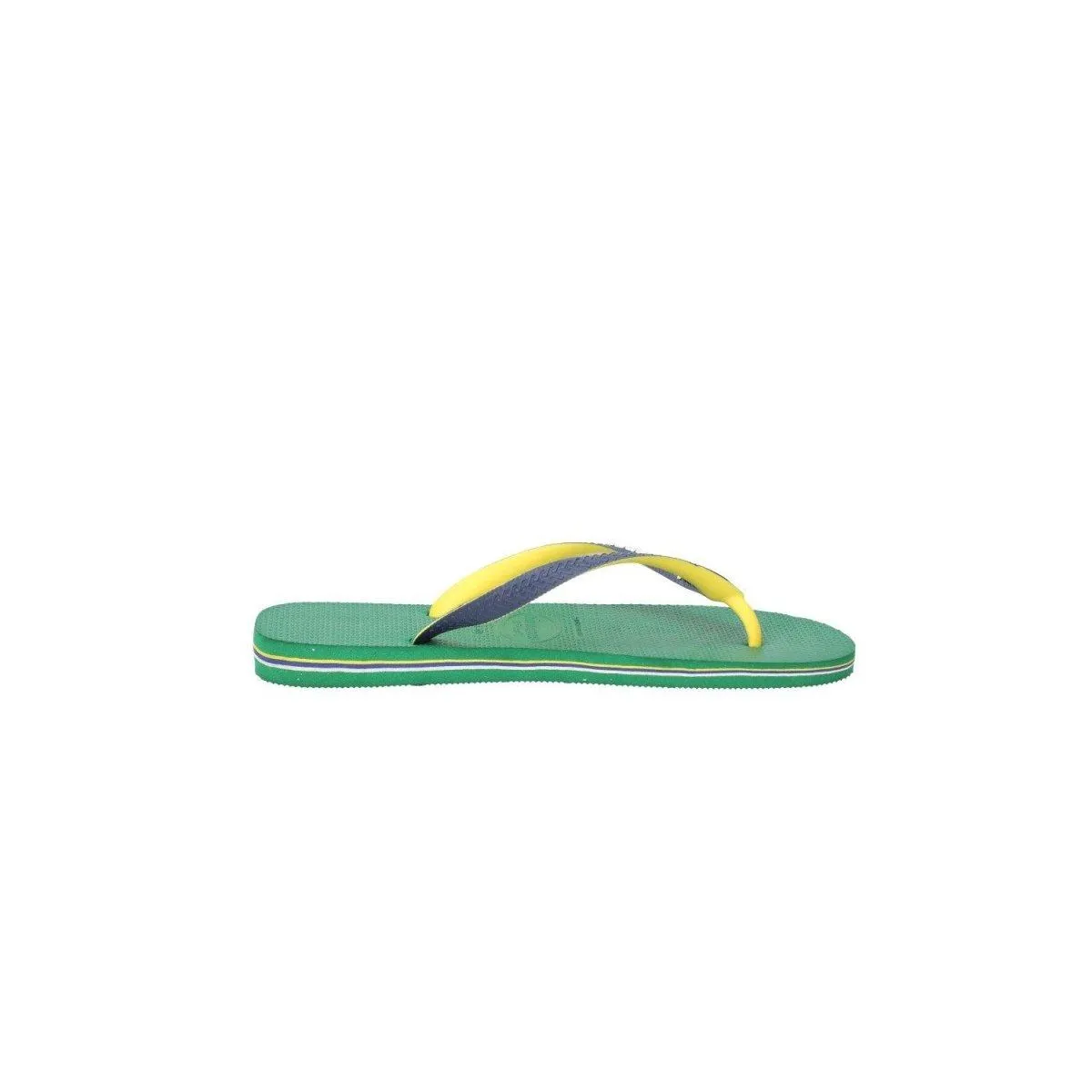 Havaianas Logo Flip Flops Casual Sandals Rubber Green Colour For Men