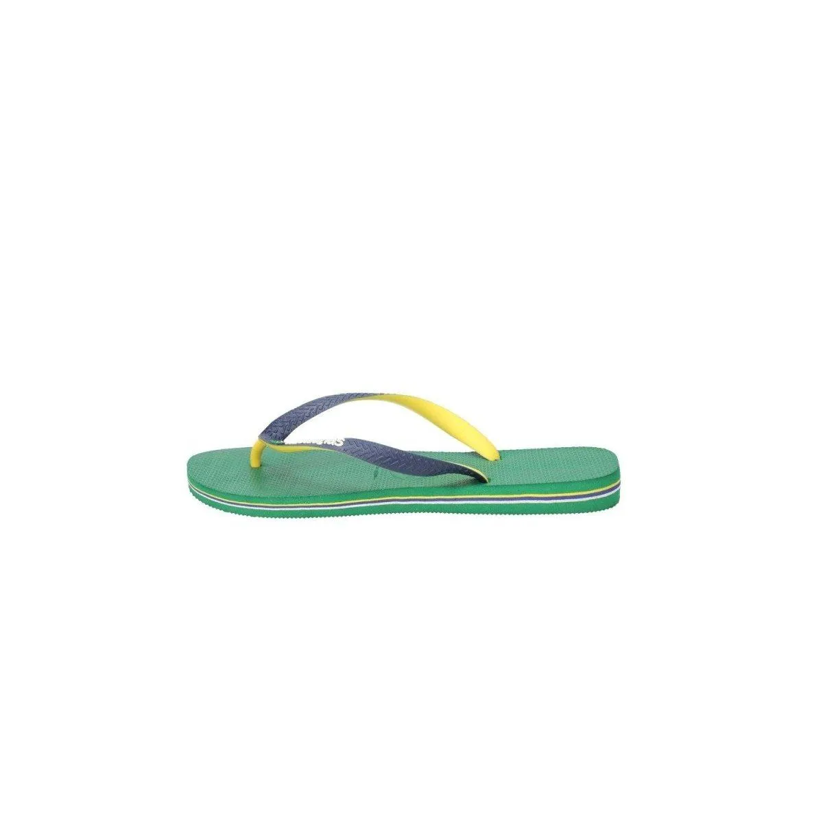 Havaianas Logo Flip Flops Casual Sandals Rubber Green Colour For Men