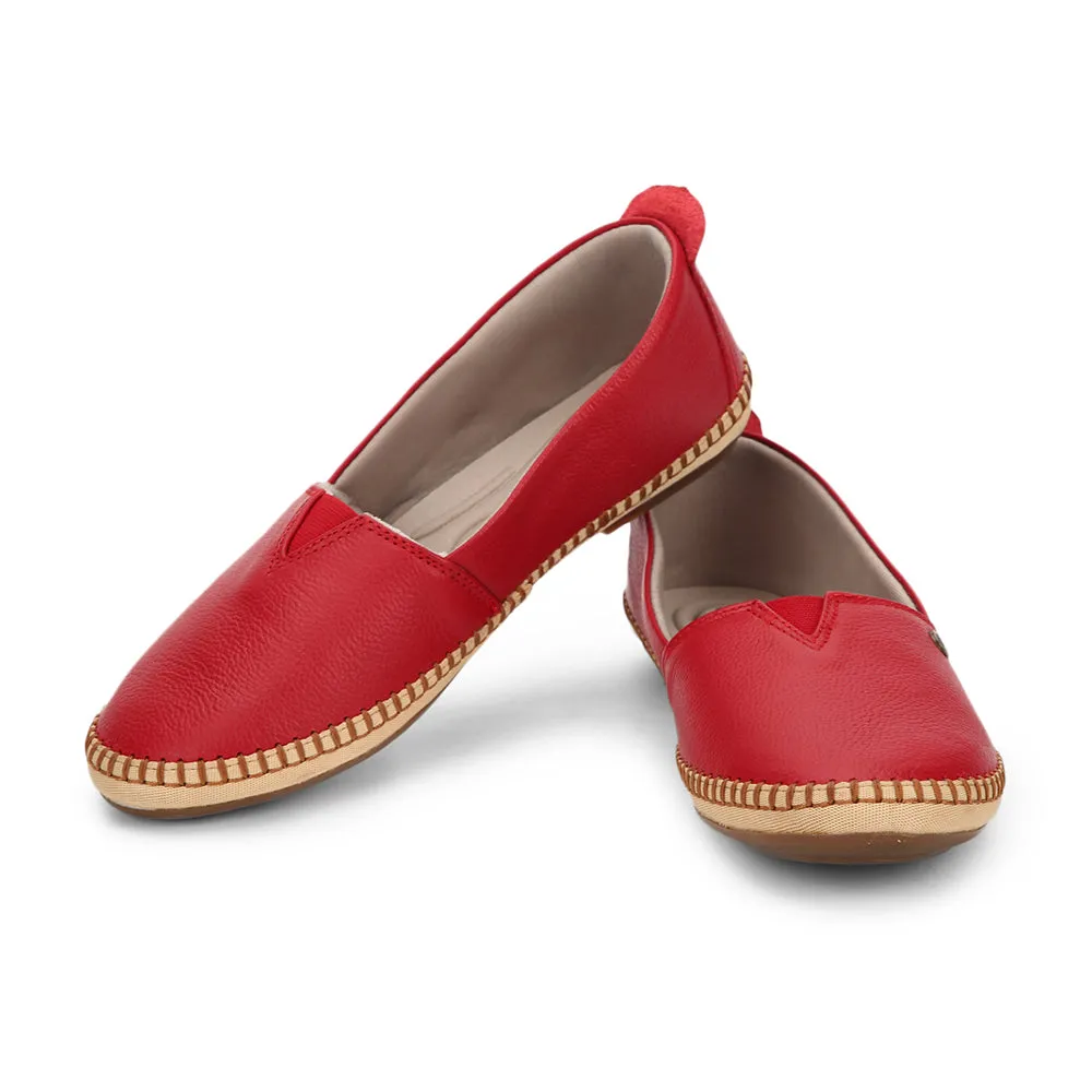 Healers Casual (Red) Ballerina Shoes For Women LARRY-02 By Liberty