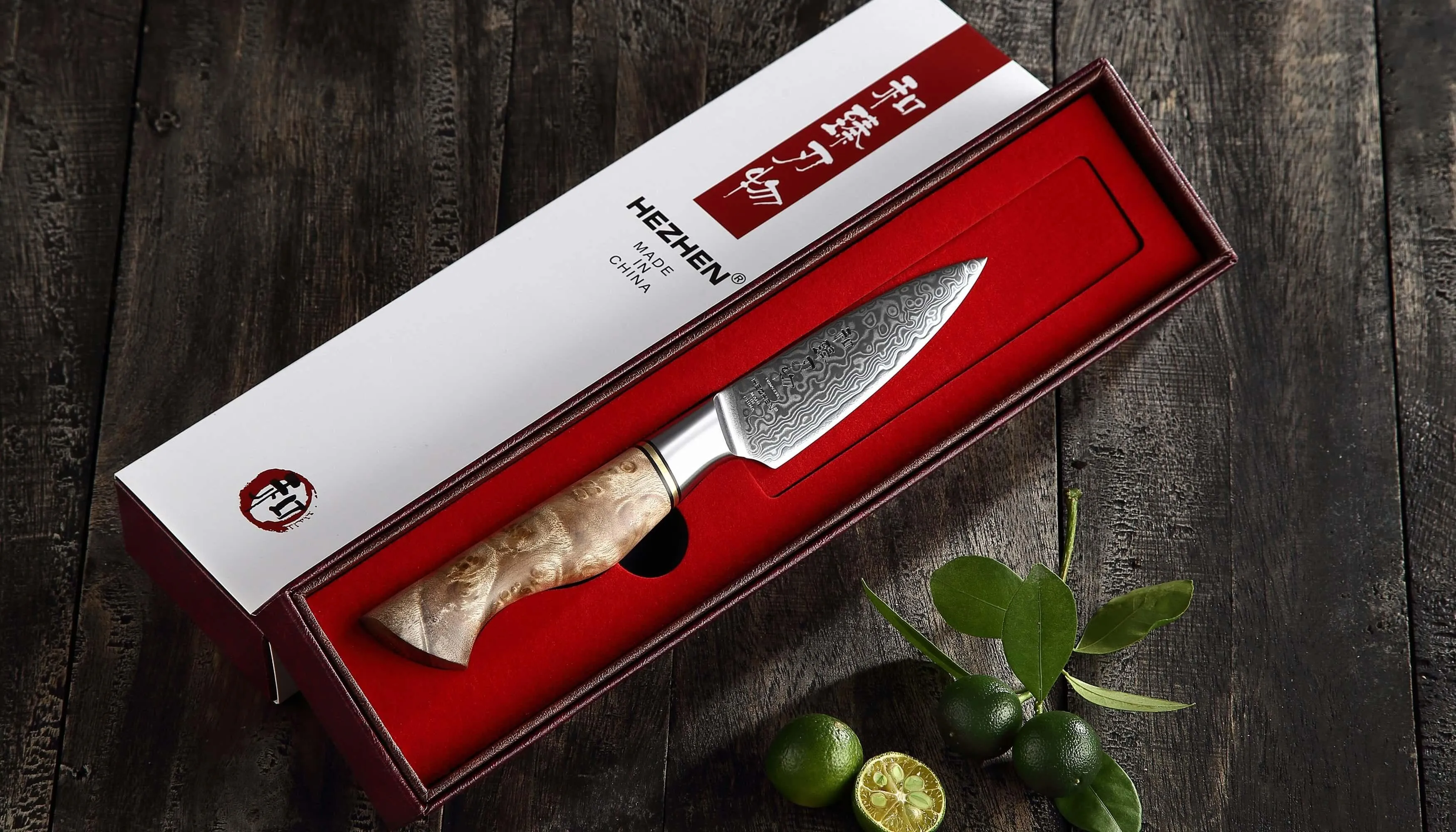 Hezhen B30 Forged Damascus Stainless Steel Kitchen Japanese style Paring Knife