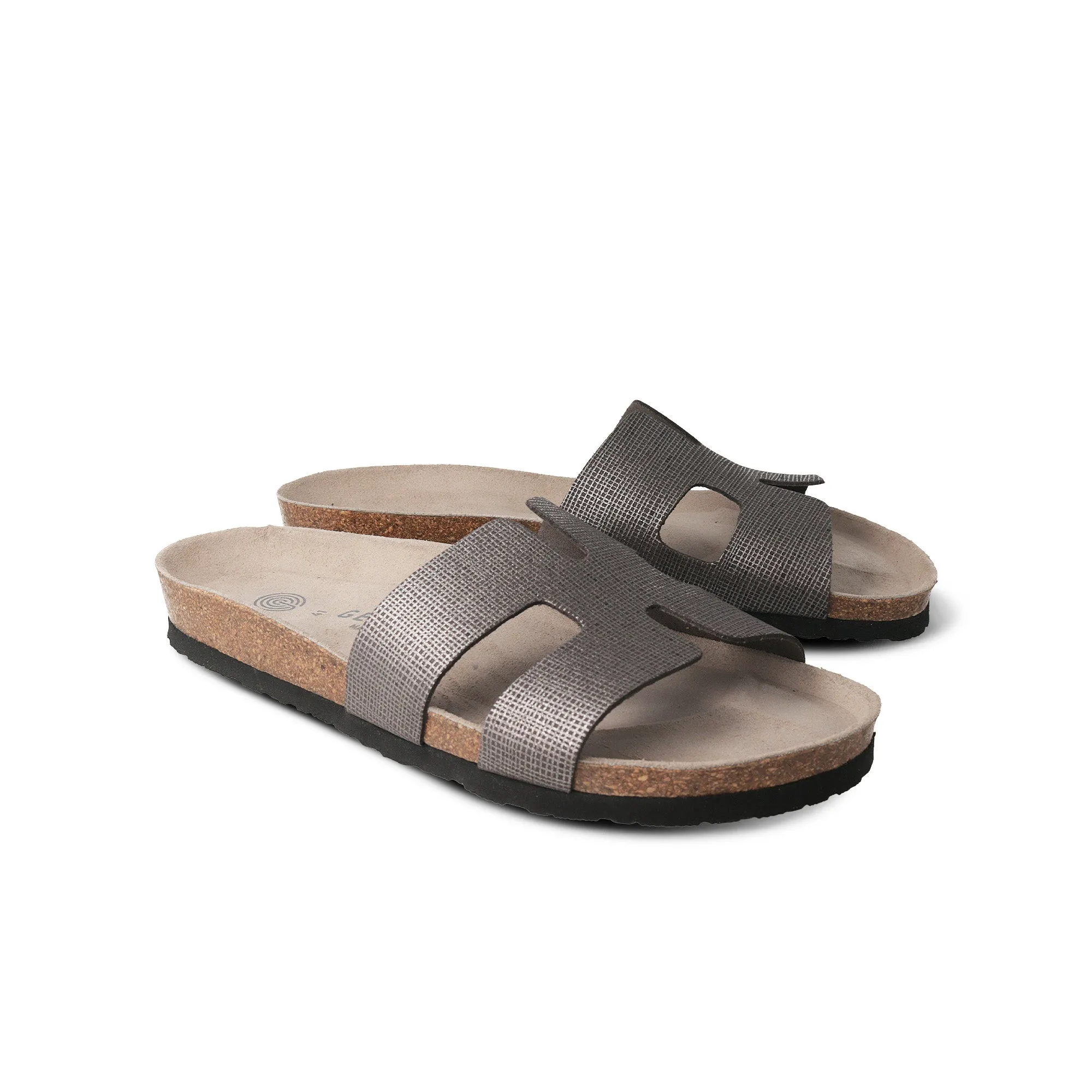 Hilary Dark Silver Sandals