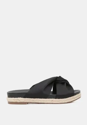 Jaycee Espadrille Platform Criss Cross Strap Sandals