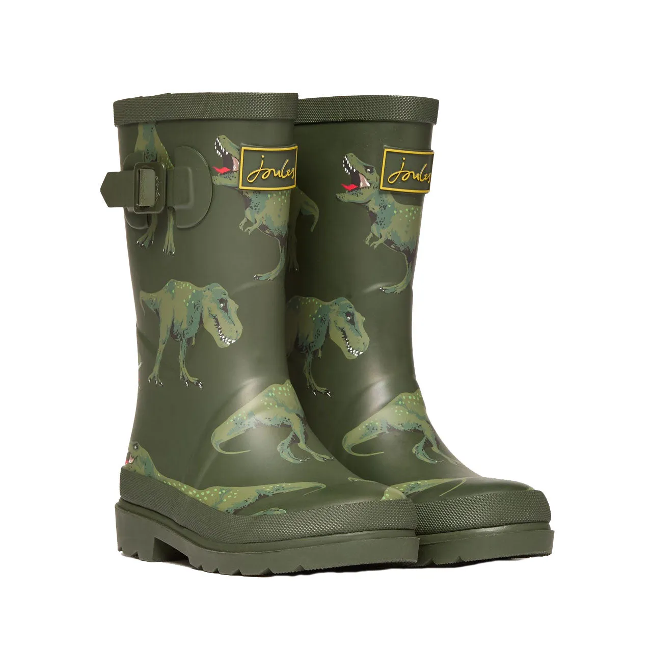 Joules Boys Welly Print - Green Dino